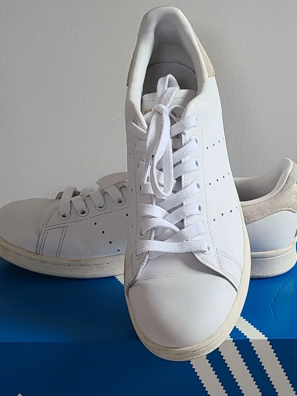 Adidas Stan Smith Tennis Shoes - Cloud White/Wonder White - Men's Size 8